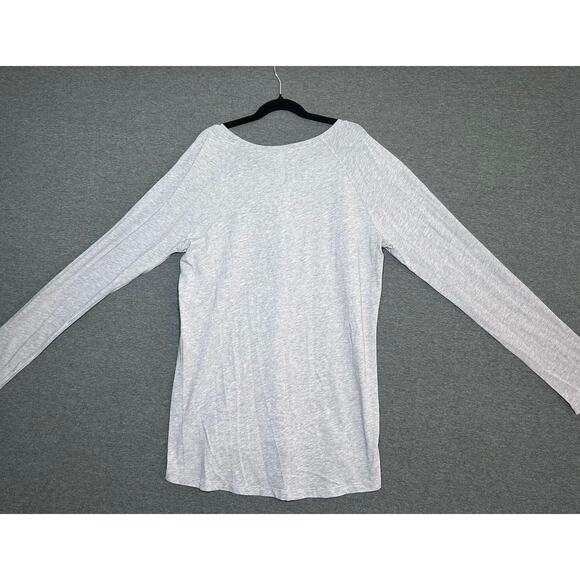 Lululemon | Women's Athletic Workout Basic Gray Relaxed Fit Long Sleeve Top | 6 - Picture 2 of 3